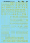 Microscale 70003 Gold Railroad Roman Letters And Alphabets Decal Sheet. Fixed Price $5.69.
