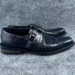 Mauri For City Slickers Blue Black Alligator Monk Strap Loafers Italy 4117 9.5. Fixed Price $199.95.