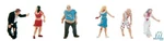 Walthers WAL949-6080 Zombies Pkg (6) Ho Scale. Fixed Price $15.99.