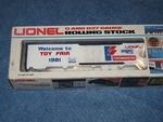 1981 Lionel 6-0512 Welcome Toy Fair Box Car L0551. Fixed Price $46.38.