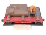 Lionel Vintage Operating Forklift Platform With 6264 Lumber Car. Fixed Price $124.99.