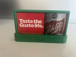 Vintage Lionel # 2710 Billboard Schlitz Beer Taste The Gusto Life Gauge. Fixed Price $89.99.