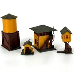 Ho Revell Trackside Buildings Set: Interlocking Tower, Shed, Water. Fixed Price $15.99.