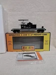 Rail King No. 30-7658 Flat Car With Flying Helicopter Mth Transport. Fixed Price $49.99.