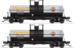 Broadway Ltd 6469 Wyandott Chemical 6K Gallon Tank Car Set (2) Nib. Fixed Price $49.97.