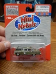 Mini Metals 30245 59 Ford Fairlane Us Army Car Nip Ho Gauge Lqqk. Fixed Price $15.00.