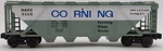 Lionel 6-9118 Gauge LCCA-1974 Corning 4-BAY Covered Hopper Ex. Fixed Price $28.19.