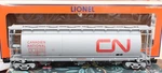 O-lionel 6-27107 Canadian National Cylindrical Grain Hopper Cn 382005 Ex. Fixed Price $99.95.