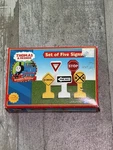 Thomas And Friends Wooden Set Of Five Signs New In Box!. Fixed Price $10.00.