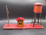 American Flyer Lines Tin Litho Pre-war Gauge Water Stop Tower Station Signal. Fixed Price $52.95.