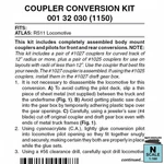 Micro-trains 00132030 (1150) Locomotive Coupler Conversion Kit (one Front,. Fixed Price $26.68.