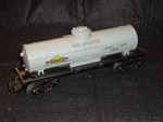 #6035 Sunoco/lionel Lines Tank Car. Ex Grey, Single Dome, Rail Or Shelf. Fixed Price $12.95.