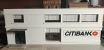 Built-model Power 445 HO=1/87-CITIBANK Building Layout-display-white-bank. Fixed Price $28.98.