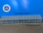 Whistle Stop Models HO2004 Scale 8' Tall Wrought Iron Fence, 3D Printed. Fixed Price $12.22.