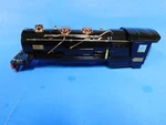 Mth Tinplate Black W/ Brass 260E Steam Locomotive Shell & Frame For Parts. Fixed Price $125.00.