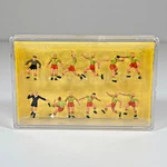 Vintage Preiser Ho 1:87 Soccer Team Players, Ref & Coach Figures Set 0075. Fixed Price $29.95.