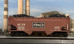 Athearn 5404 Frisco 34 Offset Hopper Sl-sf 91736 Kadees Coal Load Orig. Box. Fixed Price $19.95.
