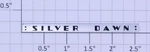 Lionel 2531-47AR Silver Dawn Adhesive Nameplate (10). Fixed Price $20.00.
