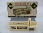 Vintage Bachmann Plasticville Ho Supermarket Store Building Kit #74 Vg. Fixed Price $14.99.