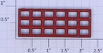 Lionel 114-39 Small Red X 6 End Window Frame. Fixed Price $5.00.