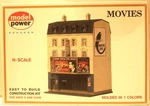 Model Power No. 1537 Scale Movie Theater Kit - New In Opened Box. Fixed Price $29.99.