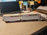 Tonkin 1:53 Consolidated Freightways Semi Truck With Double Trailers Hong Kong. Fixed Price $37.99.