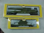 Ho Model Power Military Action Series #9163 U.s. Army Big Cannon Car & 9160 Tank. Fixed Price $50.00.