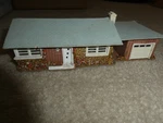 Vintage 1950S Ideal Scale Lighted Ranch House Building B251. Fixed Price $25.00.