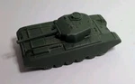 Vintage Payton Plastics Green Army Tank Lionel Flatcar. Fixed Price $34.99.