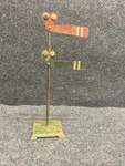 Vintage Prewar O-scale Model Train Metal Manual Double Semaphore (AF012026-01). Fixed Price $10.00.