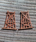 Vintage Ho Scale Tyco Railroad Trestle Supports. One Pair. #7939-12. Fixed Price $12.50.