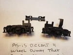Athearn Ho Scale Rear Dummy Truck No Wheels Cast Sideframes 34023 Parts. Fixed Price $14.22.