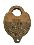 Vintage Union Pacific Padlock Bass C2-21 No Key. Fixed Price $29.99.