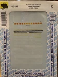 Microscale Decal 60-148 Kansas City Southern Diesel Switchers. Fixed Price $12.00.