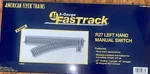 Lionel American Flyer Fastrack R27 Left Hand Manual Switch Gauge 6-49883. Fixed Price $49.99.