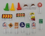 Ruig 20922A Road And Traffic Signs, Cones Barriers Assortment (bag Of 16). Fixed Price $20.00.