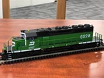 Burlington Northern SD40-2 Rd# 6928 Mth Premier 3-RAIL W/ PS1 Htf. Fixed Price $299.00.
