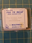 Ho Scale Detail Parts, Walthers U742,INTERIOR Cafe Observation. Fixed Price $12.00.