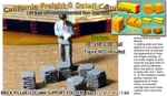 Scale Model Masterpieces/yorke Brick Pillar/column Support Footers (6PCS) S/1:64. Fixed Price $5.49.