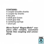 Micro-trains 00102015 (2003) Universal Bmc Body Mount Coupler Short Shank, Una. Fixed Price $13.06.