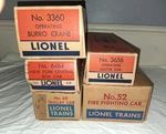Lionel Empty Boxes Lot #3360 #3656 #6464 #60 #52 Gauge Standard. Fixed Price $94.99.