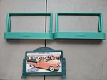 2 Scale Lionel Standard Billboard Frames Plus 1 Art Deco W/ Chevy Ad. Fixed Price $12.00.