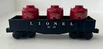Lionel Gauge #6112 Gondola Car With 3 Red Air Activated Containers. Fixed Price $19.95.