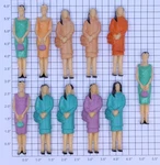 Acme 20-1240 Women Themed Figure Assortment (bag Of 11). Fixed Price $13.00.