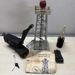 Vtg Lionel Train Lot 6460 Crane Car; 494 Rotary Beacon; 252 Crossing Gate Read. Fixed Price $48.95.