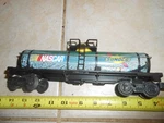 O/O-27 Lionel 36101 Nascar Tank Car.. Fixed Price $16.00.