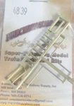 Precision Scale #4839 Unions & Elbows, Tees, Couplings With .030" Core. Fixed Price $9.90.