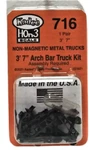 HON3 Scale Kadee #716 Arch Bar Metal Trucks 3' 7" Kit (2) Pcs. Fixed Price $15.79.