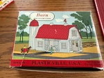 Vintage 1952 Bachmann Plasticville Barn 1601 100 O & Scale Building Train. Fixed Price $14.60.