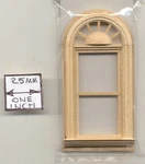 Half Scale Window - Palladian Round Top 1:24 Dollhouse Wooden H5043 Houseworks. Fixed Price $20.64.